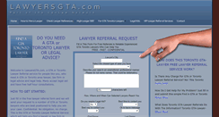 Desktop Screenshot of lawyersgta.com