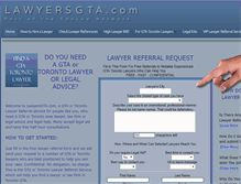 Tablet Screenshot of lawyersgta.com